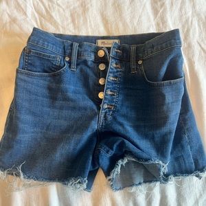 Madewell High-Rise Denim Shorts - Size 28